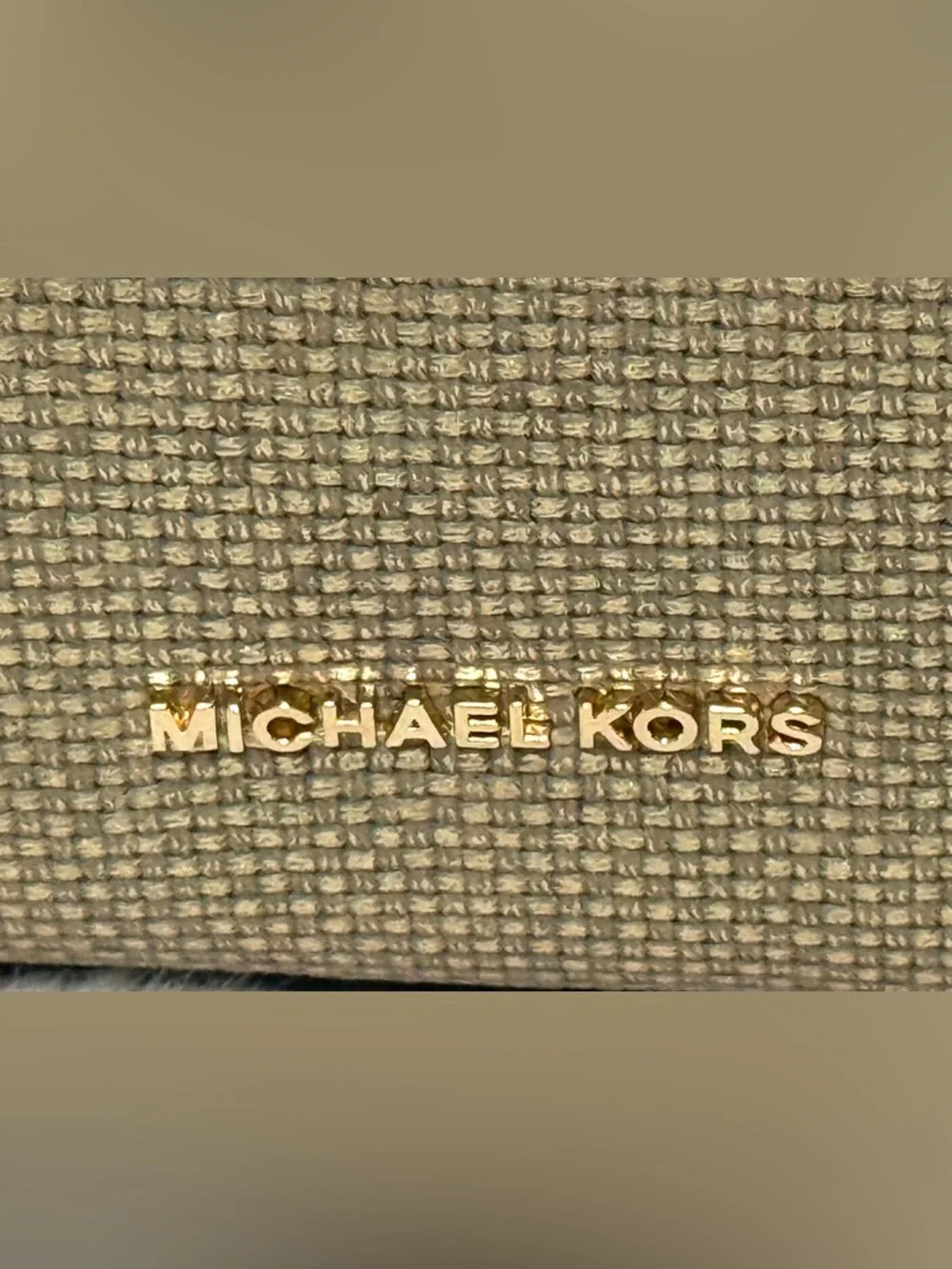 Michael Kors Gold and Brown Small Wristlet Pouch - Picture 3 of 9